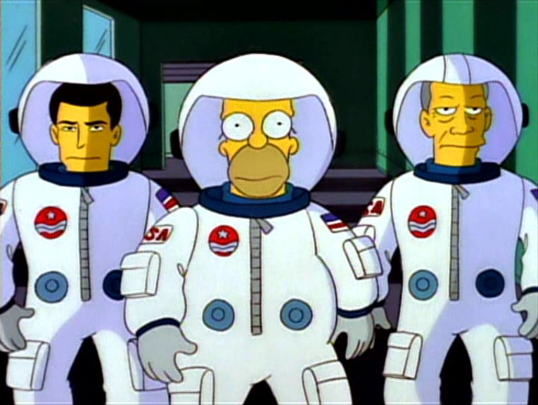 Homer En El Espacio Exterior - Los Simpson