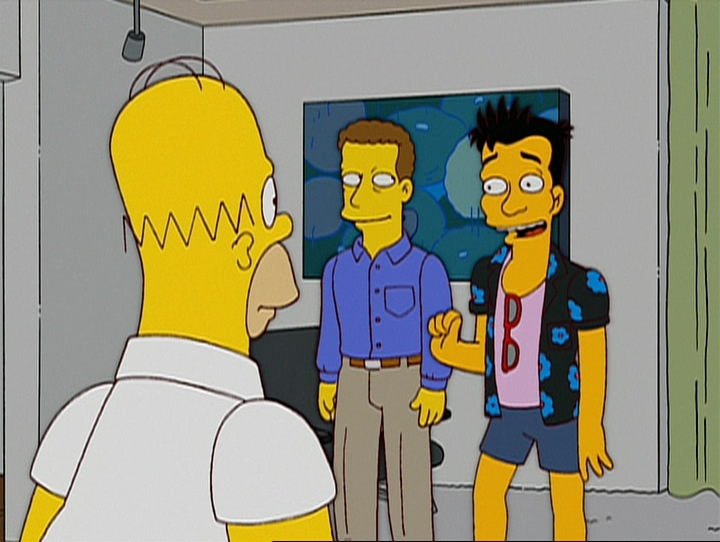 Episodio de Los Simpson: Los Tres Gays Del Bloque