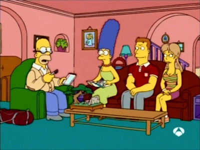 Marge, Homer Y El Deporte En Pareja