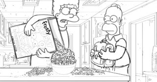 Homer Va A La Escuela De Preparacionismo