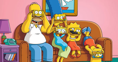 Chiste del sofá en realidad virtual en el episodio 600 de Los Simpson