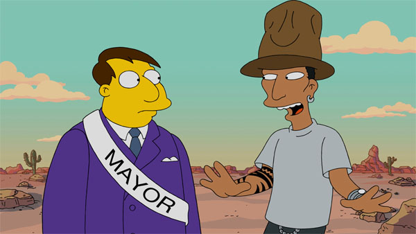 Imagen promocional de la temporada 26 de Los Simpson: "Walking Big & Tall"