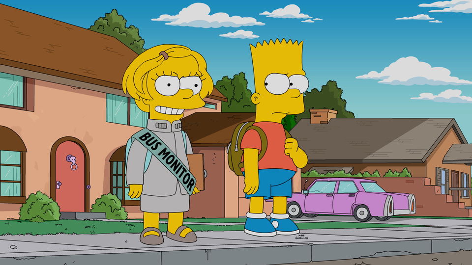 Imagen promocional de la temporada 28 de Los Simpson: "The Last Traction Hero"