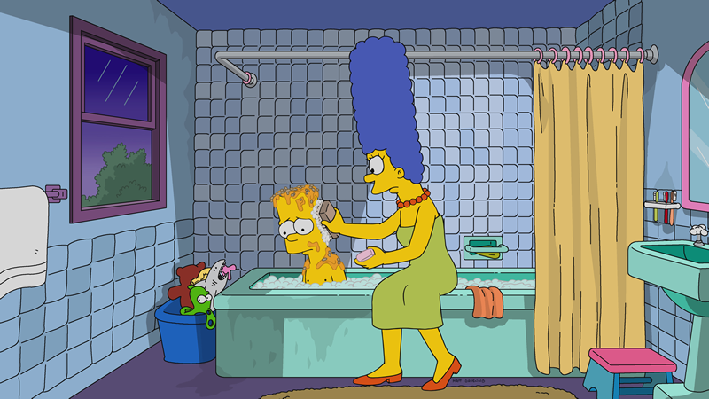 Imagen promocional de la temporada 29 de Los Simpson: "Fears Of A Clown".