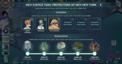 Nuevo minievento en Futurama: Mundos del Mañana - The New Justice Team