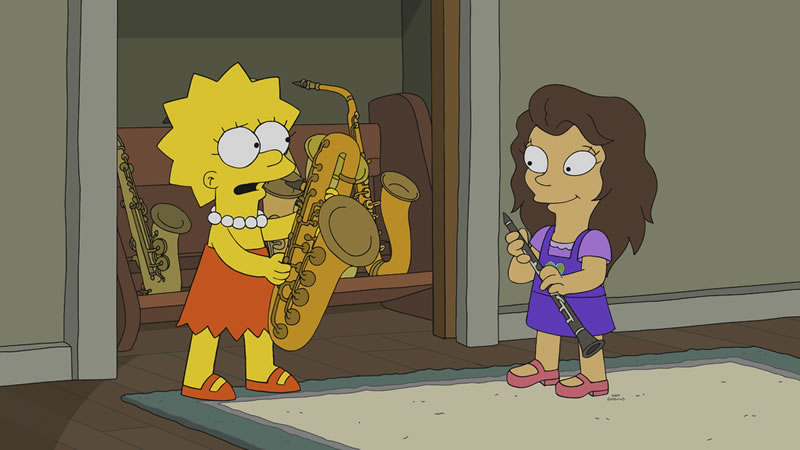 Imagen promocional de Los Simpson: "The Girl On The Bus"