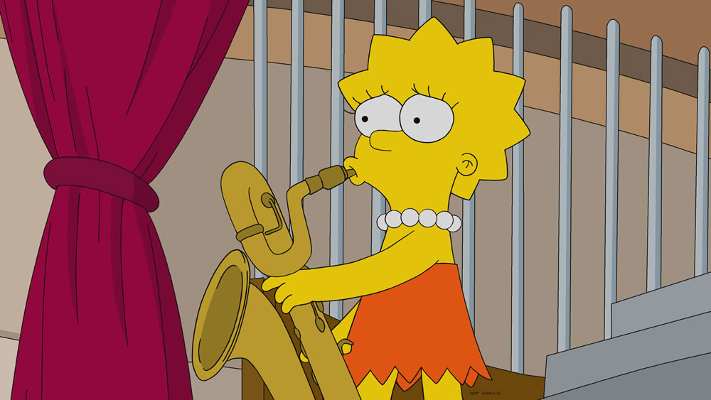Imagen promocional de la temporada 30 de Los Simpson: "Girl's In The Band"