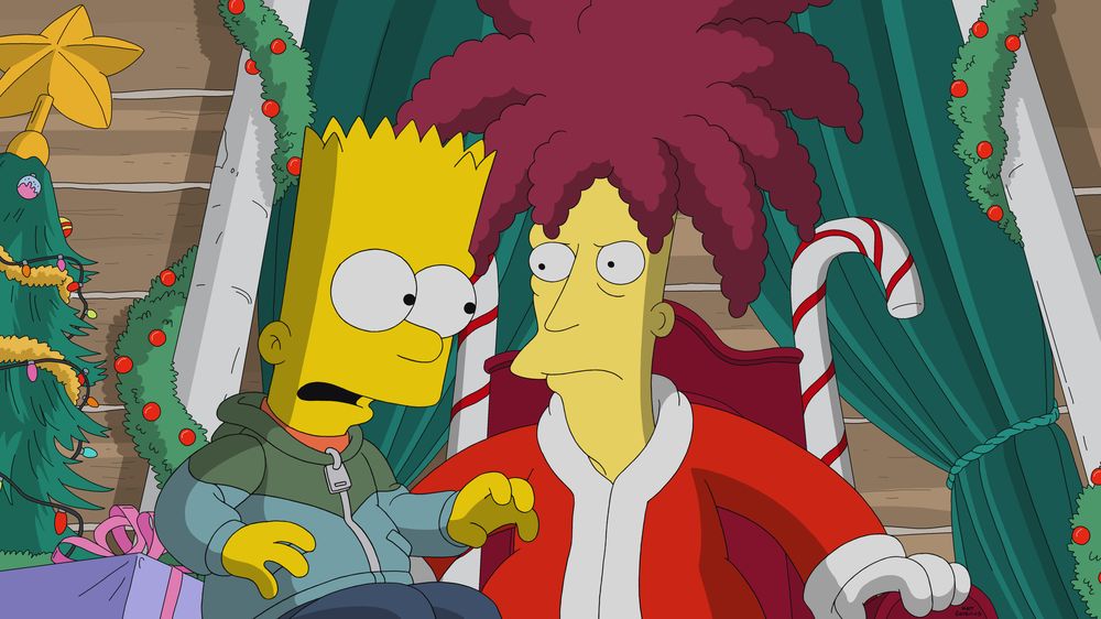 Imagen promocional de la temporada 31 de Los Simpson: "Bobby, It's Cold Outside".