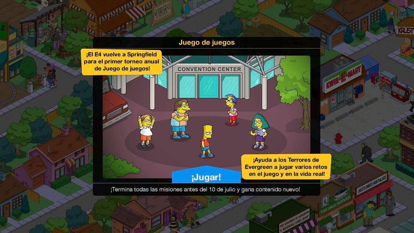Los Simpson: Springfield - Juego De Juegos