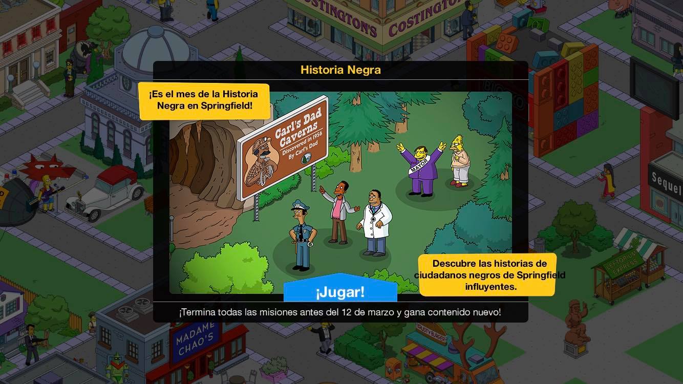 Los Simpson: Springfield - Historia Negra