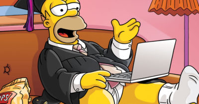 Homer Simpson se dirige a los graduados de 2020