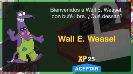 Los Simpson: Springfield - Wall E. Weasel