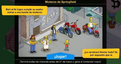 Nuevo minievento en Los Simpson: Springfield - Moteros De Springfield