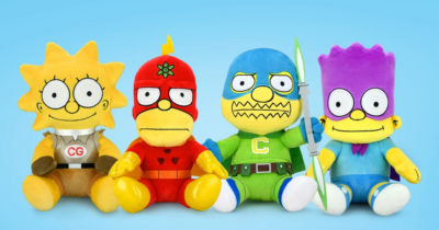 Kidrobot lanza una tanda de peluches de superhéroes de Los Simpson