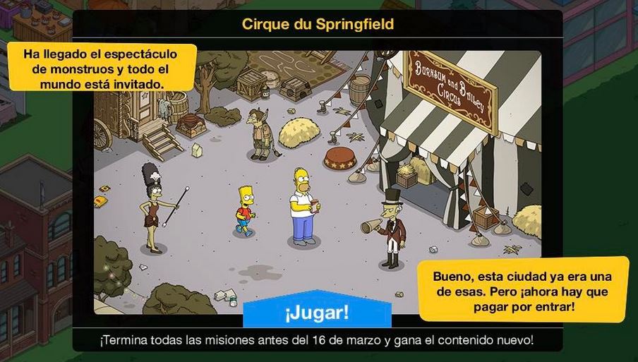Los Simpson: Springfield - Cirque du Springfield