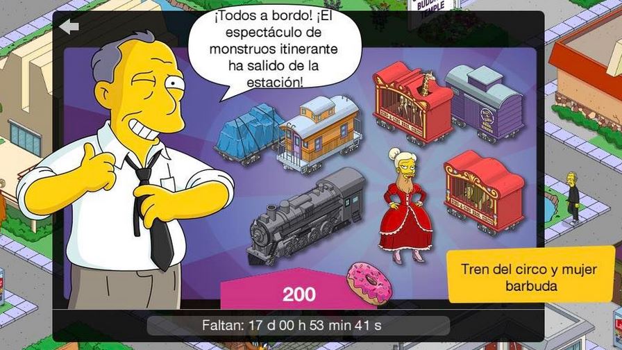 Los Simpson: Springfield - Oferta de Gil: Tren del circo y la mujer barbuda
