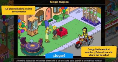 Nuevo minievento en Los Simpson: Springfield - Magia trágica