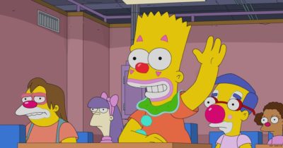 Estreno de Los Simpson en Norteamérica: «Clown V. Board Of Education» (34×21)