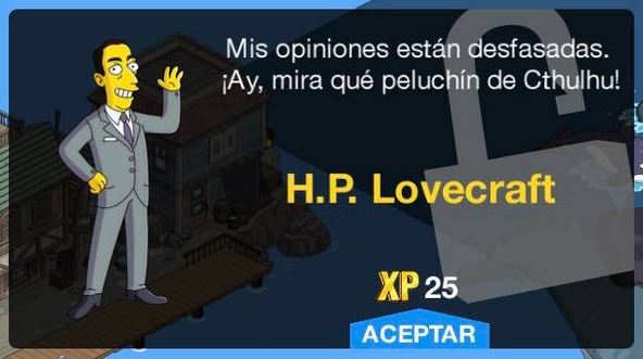 Los Simpson: Springfield - H.P. Lovecraft