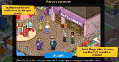 Nuevo minievento en Los Simpson: Springfield - Rayos y percebes