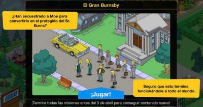 Nuevo minievento en Los Simpson: Springfield - El Gran Burnsby